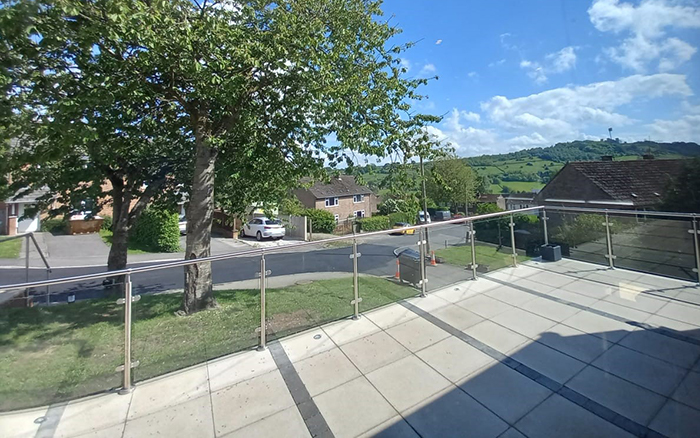 View from Farmer’s View Front Terrace to Riber Castle