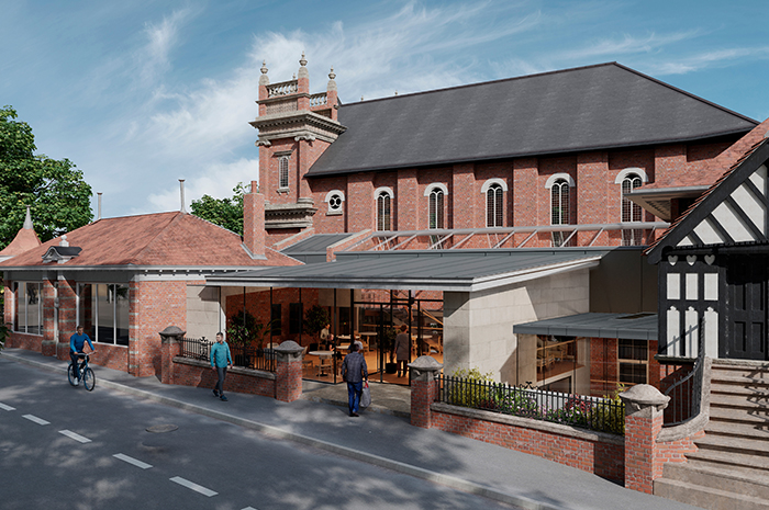 Artists impression of the link community hub