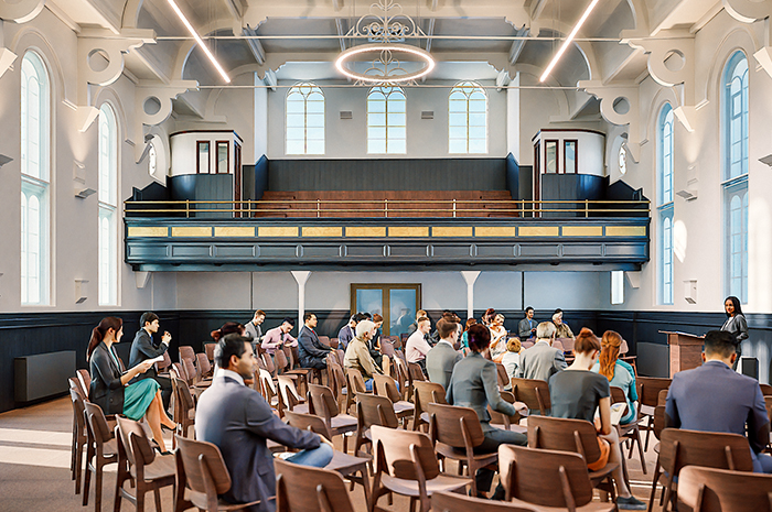 Artist's impression of The Link Trinity Hall and balcony